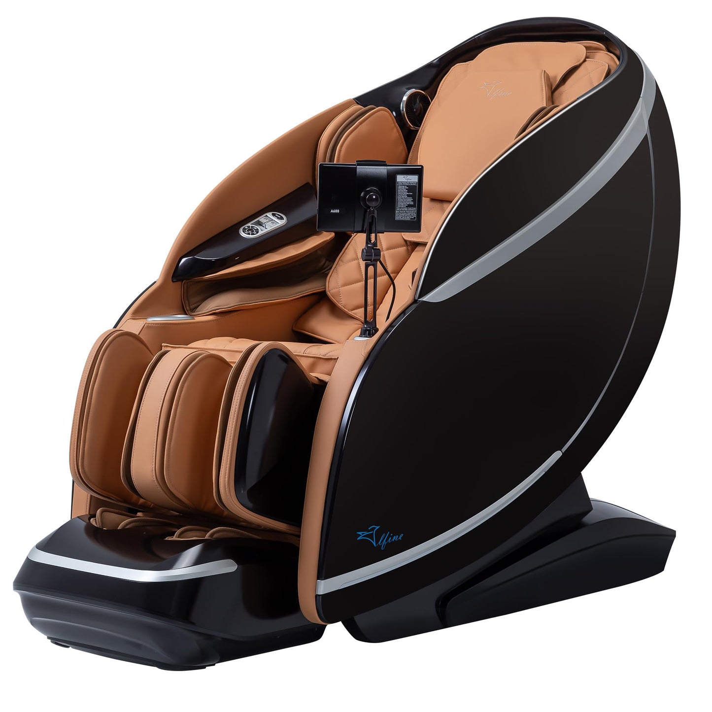 Alfine A688 Heaven Duet Massage Chair-4D & 3D Dual-Mechanism Zero Gravity Recliner with Yoga Stretch and Electric Automatic Footrest Extension-Full Body Relaxation (Beige)