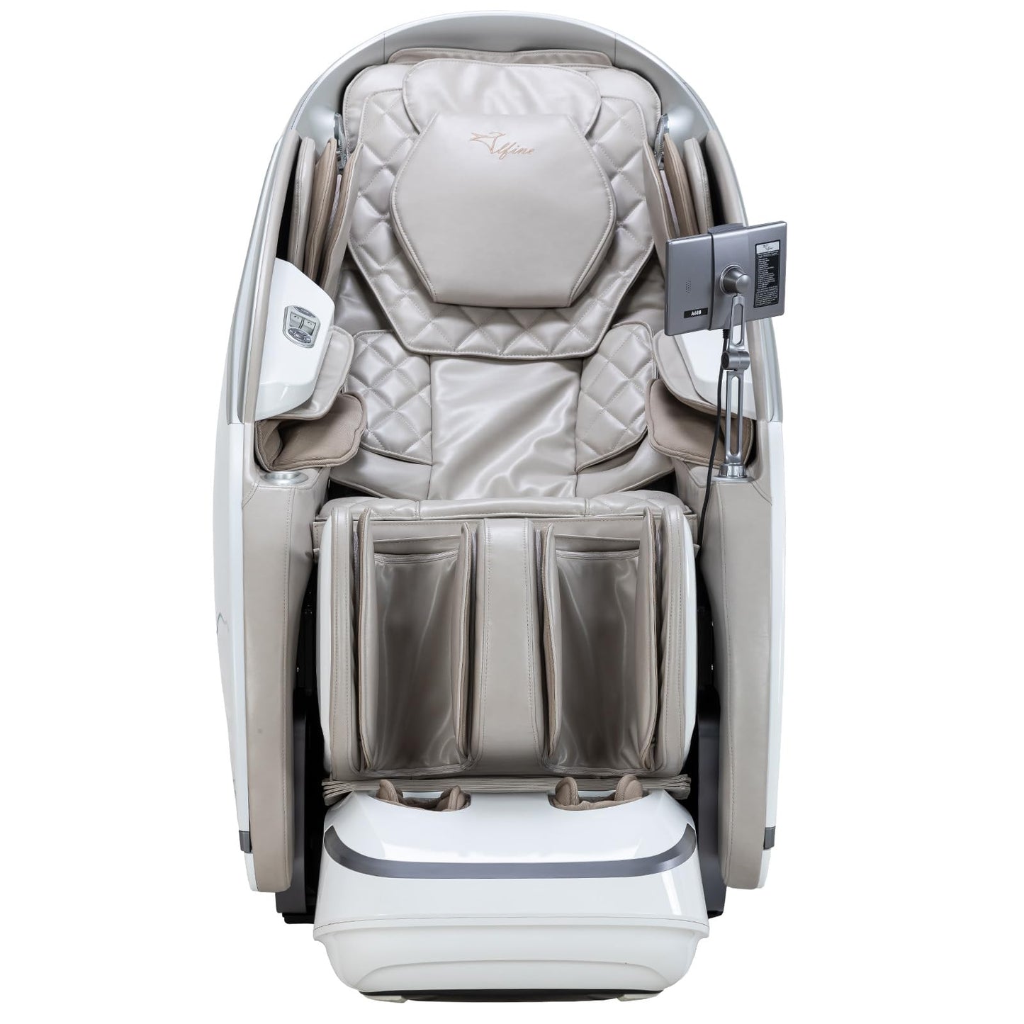 Alfine A688 Heaven Duet Massage Chair-4D & 3D Dual-Mechanism Zero Gravity Recliner with Yoga Stretch and Electric Automatic Footrest Extension-Full Body Relaxation (Beige)